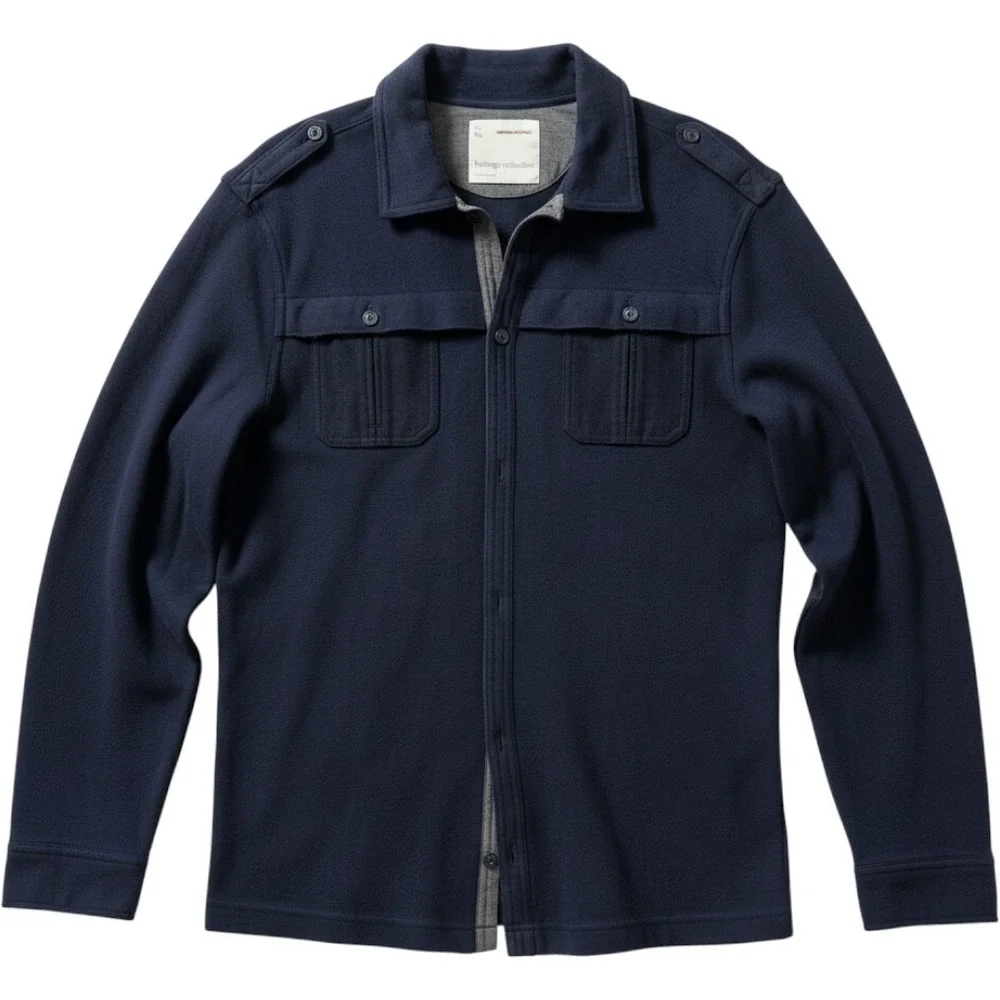 Banana Republic Heritage Collection XL Tall Navy Blue Military Shirt Shacket